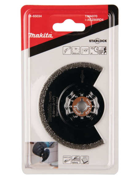 Makita B-65034 Wyrzynarka, Piła Wyrzynarkowa Oraz Ostrze Do Piły Tarczowej Diamond 1 Szt.