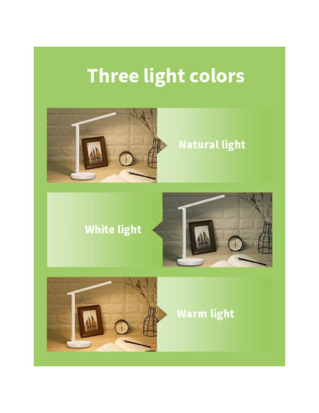 Techly I-Lamp-Dsk9 Lampa Stołowa 3 W Led G Biały