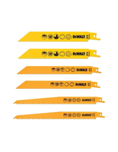 Dewalt Dt2444-Qz Wyrzynarka, Piła Wyrzynarkowa Oraz Ostrze Do Piły Tarczowej Brzeszczot Do Piły Bimetaliczny 6 Szt.