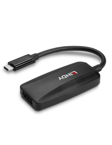 Lindy 43337 Adapter Kablowy 0,13 M Usb Type-C Displayport Czarny