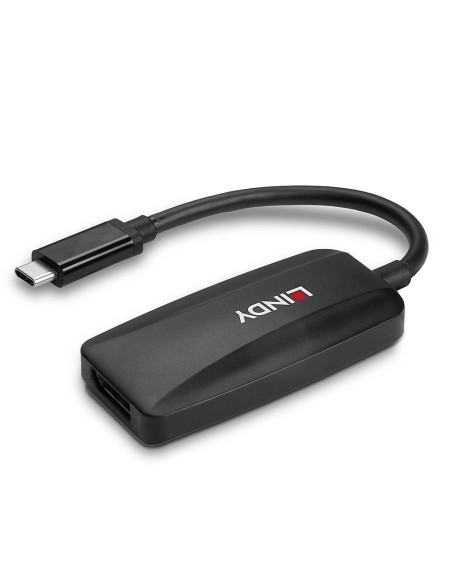 Lindy 43337 Adapter Kablowy 0,13 M Usb Type-C Displayport Czarny