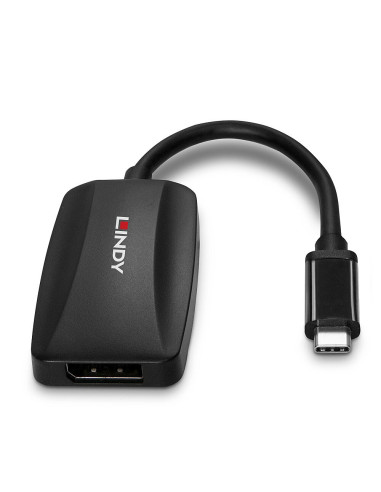 Lindy 43337 Adapter Kablowy 0,13 M Usb Type-C Displayport Czarny