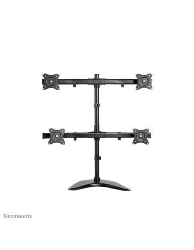 Neomounts Nm-D335D4Black Uchwyt / Stojak Do Monitorów 68,6 Cm (27") Biurko Czarny