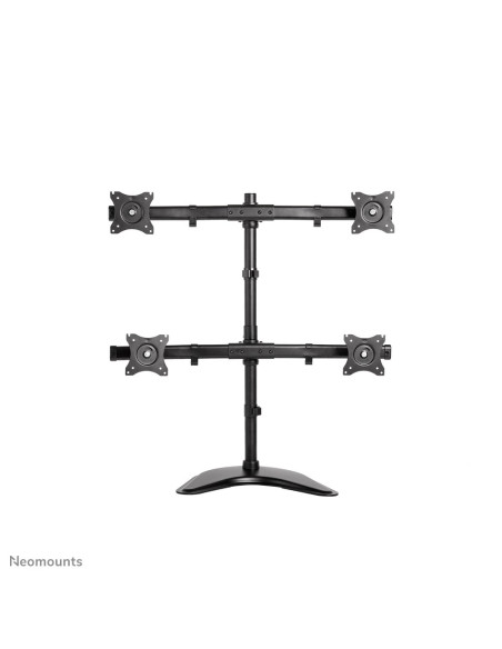 Neomounts Nm-D335D4Black Uchwyt / Stojak Do Monitorów 68,6 Cm (27") Biurko Czarny