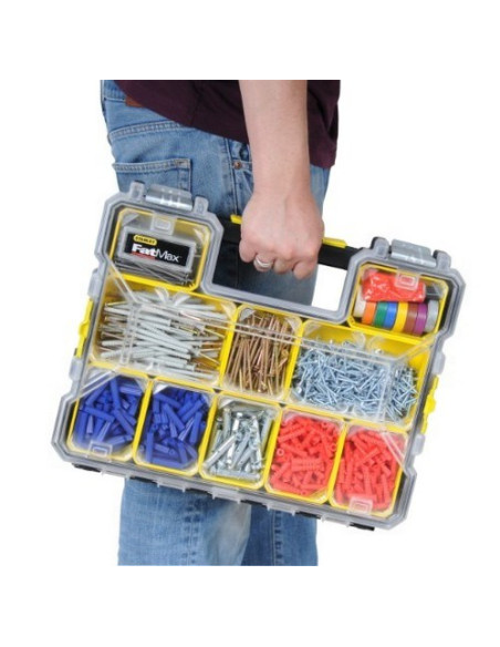 Stanley 1-97-517 Pudełko Na Narzędzia Czarny, Przezroczysty, Żółty