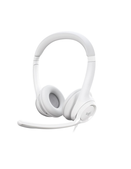 Logitech H390 Zestaw Słuchawkowy Przewodowa Opaska Na Głowę Biuro/Centrum Telefoniczne Usb Typu-A Biały