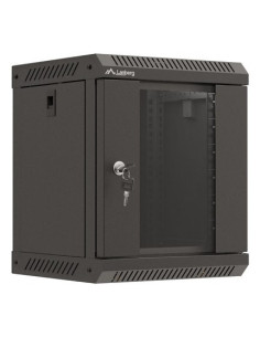 Szafa Instalacyjna Rack Wisząca 10" 6U 300X300 Czarna Drzwi Przeszklone Lanberg (Flat Pack) 2