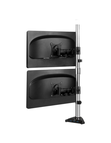 Arctic Z+1 Pro Gen 3 124,5 Cm (49") Biurko Czarny, Stal Satynowa