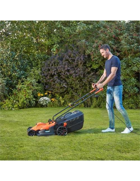 Black & Decker Bemw481Bh Kosiarka Kosiarka Do Trawnika Typu Push Prąd Przemienny Czarny, Pomarańczowy