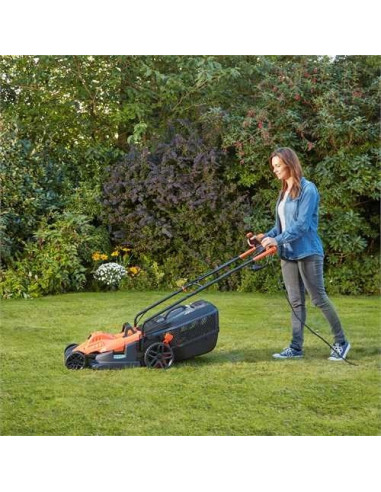 Black & Decker Bemw481Bh Kosiarka Kosiarka Do Trawnika Typu Push Prąd Przemienny Czarny, Pomarańczowy