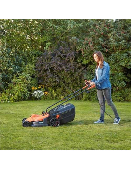 Black & Decker Bemw481Bh Kosiarka Kosiarka Do Trawnika Typu Push Prąd Przemienny Czarny, Pomarańczowy