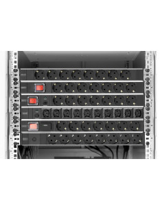 Listwa Zasilająca Pdu 19" Rack, 7X Schuko, 2.0M, 1X Unischuko, 16A, Wł./Wył., Zab. Przeciążeniowe 2