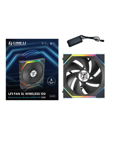 Lian Li Uni Fan Sl Wireless 120 Obudowa Komputera Wentylator 12 Cm Czarny 1 Szt.