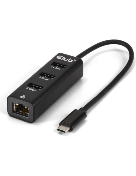 Club3D Csv-1549 Huby I Koncentratory Usb Type-C 5000 Mbit/S Czarny