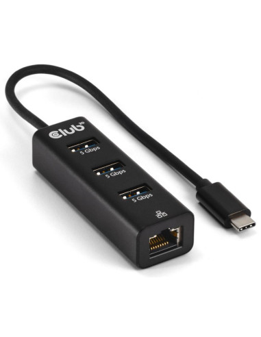 Club3D Csv-1549 Huby I Koncentratory Usb Type-C 5000 Mbit/S Czarny