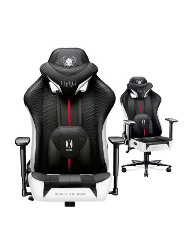 Fotel Gamingowy Diablo X-Player 2.0 Normal Fotel Biało-Czarny