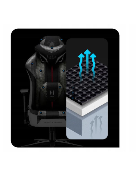 Fotel Gamingowy Diablo X-Player 2.0 Normal Fotel Biało-Czarny