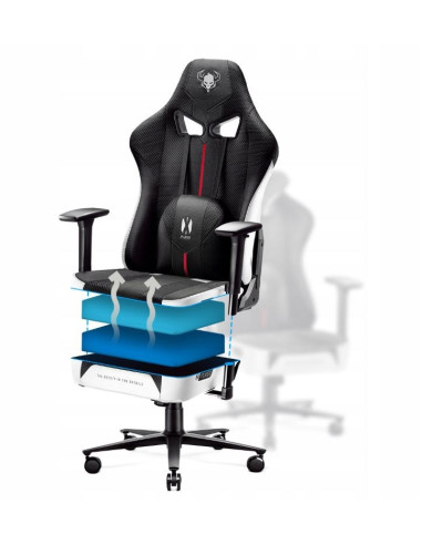 Fotel Gamingowy Diablo X-Player 2.0 Normal Fotel Biało-Czarny