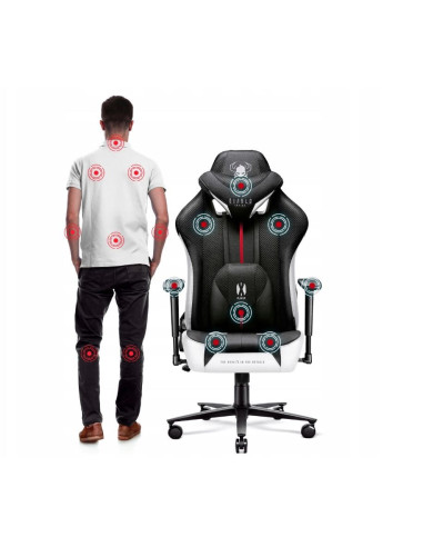 Fotel Gamingowy Diablo X-Player 2.0 Normal Fotel Biało-Czarny