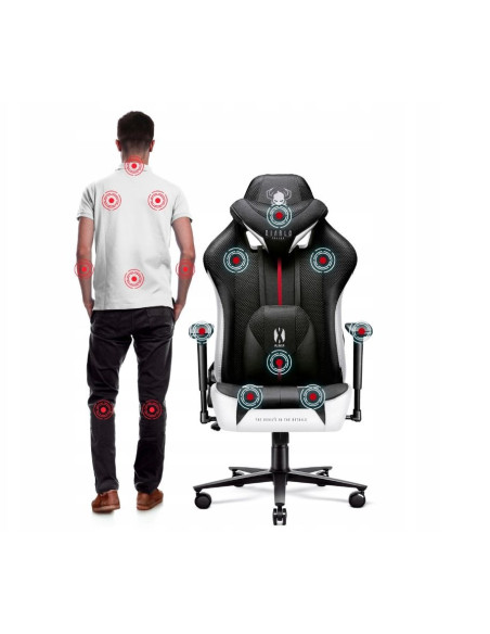 Fotel Gamingowy Diablo X-Player 2.0 Normal Fotel Biało-Czarny