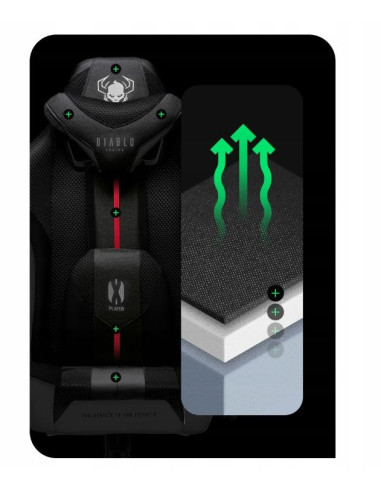 Fotel Gamingowy Diablo X-Player 2.0 Normal Fotel Biało-Czarny
