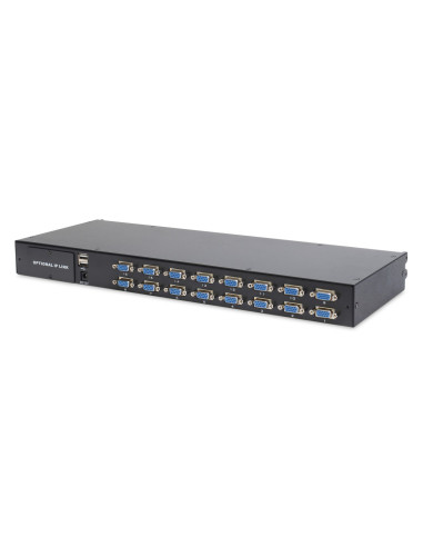 Digitus Konsola Modułowa Z Monitorem Tft O Przekątnej 19” (48,3 Cm), 16-Portowym Przełącznikiem Kvm & Touchpadem, Klawiatura Ame