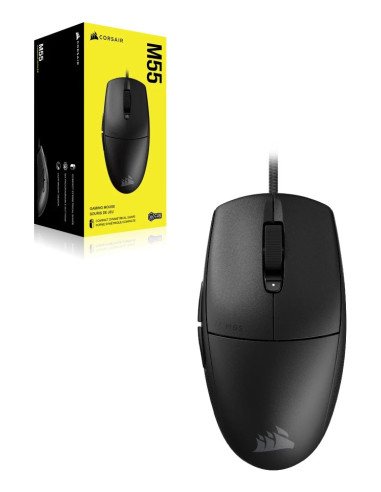 Corsair M55 Myszka Gaming Po Prawej Stronie Usb Typu-A Optyczny 16000 Dpi