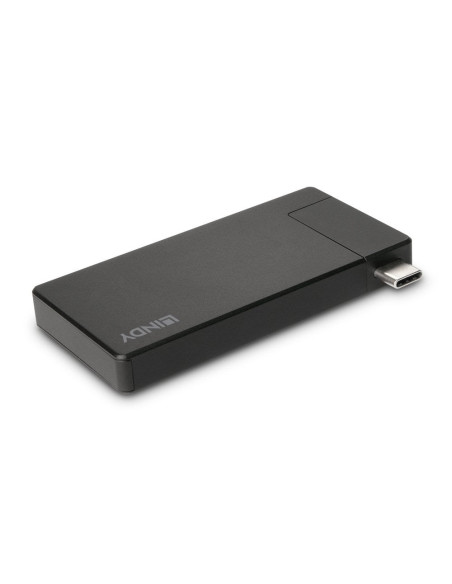 Lindy 43336 Stacja Dokująca Przewodowa Usb 3.2 Gen 1 (3.1 Gen 1) Type-C Czarny
