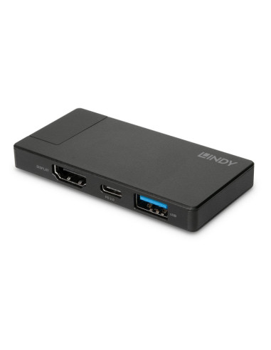 Lindy 43336 Stacja Dokująca Przewodowa Usb 3.2 Gen 1 (3.1 Gen 1) Type-C Czarny