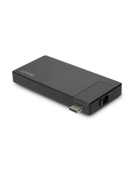 Lindy 43336 Stacja Dokująca Przewodowa Usb 3.2 Gen 1 (3.1 Gen 1) Type-C Czarny