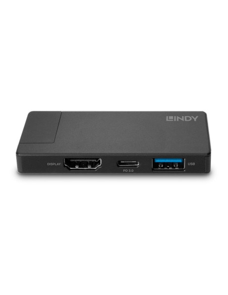 Lindy 43336 Stacja Dokująca Przewodowa Usb 3.2 Gen 1 (3.1 Gen 1) Type-C Czarny