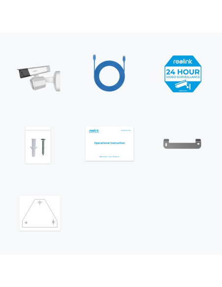 Reolink Floodlight Series F750P Kula (Kształt) Kamera Bezpieczeństwa Ip Wewnętrz I Na Wolnym Powietrzu 4608 X 1728 Px Ściana