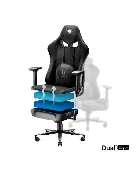 Fotel Gamingowy Diablo X-Player 2.0 King Fotel Czarno-Czarny