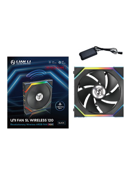 Lian Li Uni Fan Sl Wireless 120 Reverse Blade Obudowa Komputera Wentylator 12 Cm Czarny 1 Szt.