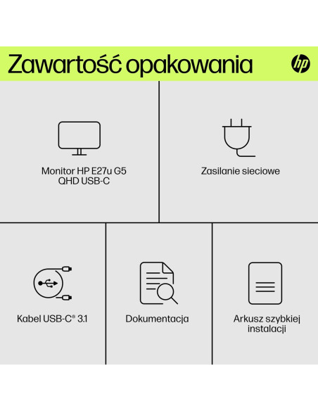 Hp Monitor E27Ug5 Qhd Usb-C