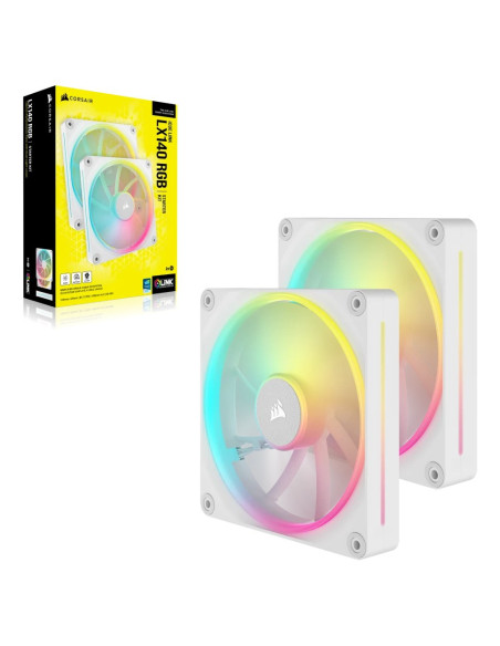 Corsair Co-9051032-Ww System Chłodzenia Komputerów Obudowa Komputera Wentylator 14 Cm Biały 2 Szt.