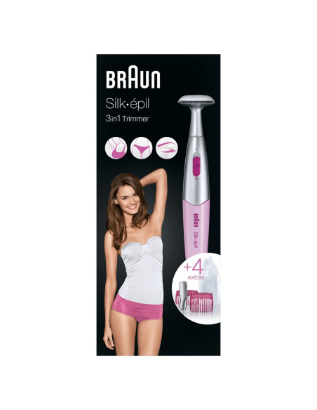 Braun Silk-Épil Styler Fg1100 Trymer Do Okolic Bikini Różowy