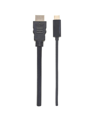 Manhattan 152235 Adapter Kablowy 1 M Usb Type-C Hdmi Typu A (Standard) Czarny
