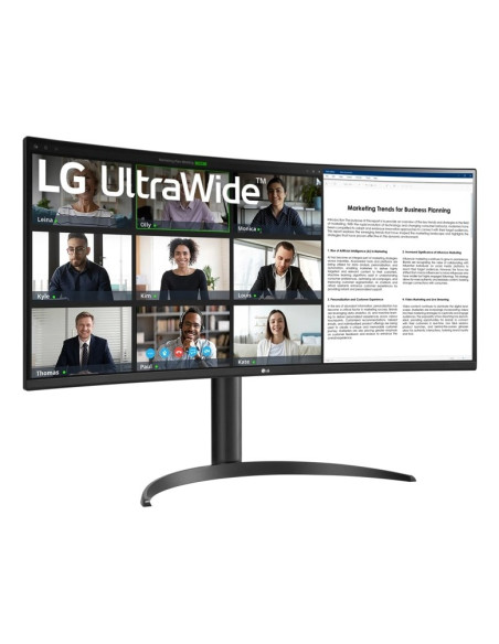 Lg 34Wr55Qk-B Monitor Komputerowy 86,4 Cm (34") 3440 X 1440 Px Wide Quad Hd Czarny
