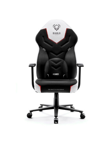 Fotel Gamingowy Diablo X-Gamer Fotel Czarno-Biały