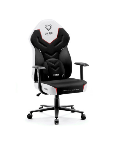 Fotel Gamingowy Diablo X-Gamer Fotel Czarno-Biały