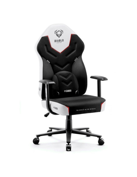 Fotel Gamingowy Diablo X-Gamer Fotel Czarno-Biały
