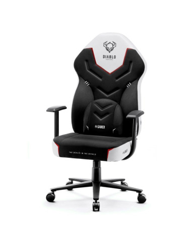 Fotel Gamingowy Diablo X-Gamer Fotel Czarno-Biały