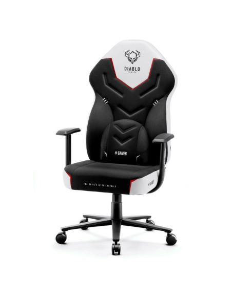 Fotel Gamingowy Diablo X-Gamer Fotel Czarno-Biały