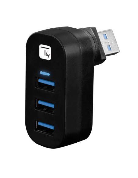 Techly Iusb3-Hub3-Rotb Huby I Koncentratory Usb 3.2 Gen 1 (3.1 Gen 1) Type-A 5000 Mbit/S Czarny