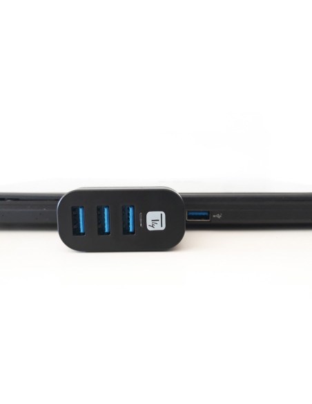 Techly Iusb3-Hub3-Rotb Huby I Koncentratory Usb 3.2 Gen 1 (3.1 Gen 1) Type-A 5000 Mbit/S Czarny