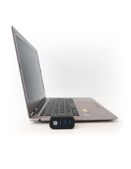 Techly Iusb3-Hub3-Rotb Huby I Koncentratory Usb 3.2 Gen 1 (3.1 Gen 1) Type-A 5000 Mbit/S Czarny