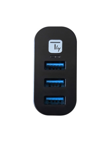 Techly Iusb3-Hub3-Rotb Huby I Koncentratory Usb 3.2 Gen 1 (3.1 Gen 1) Type-A 5000 Mbit/S Czarny