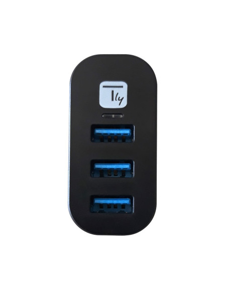 Techly Iusb3-Hub3-Rotb Huby I Koncentratory Usb 3.2 Gen 1 (3.1 Gen 1) Type-A 5000 Mbit/S Czarny
