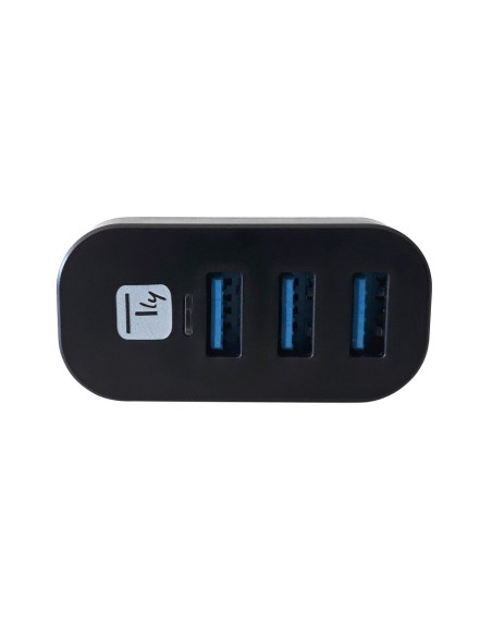 Techly Iusb3-Hub3-Rotb Huby I Koncentratory Usb 3.2 Gen 1 (3.1 Gen 1) Type-A 5000 Mbit/S Czarny